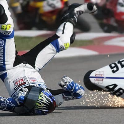 Racer Support josh herrin crash 1