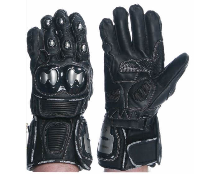 Short Cuff Vs Gauntlet Motorcycle Gloves: My 6 Reasons Why Each Is Better AGVSPORT-Echelon-Motorcycle-Leather-Gloves-Black-Semi-Gauntlet-Gloves
