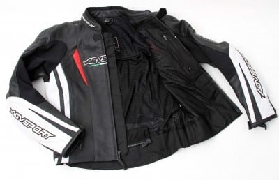 tornado leather jacket open