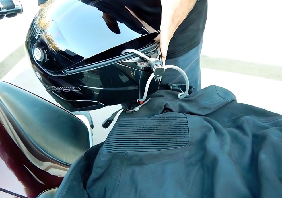 Motorcycle Helmet Lock