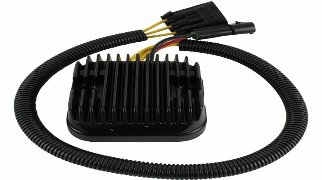 Do Motorcycles Have Alternators? Understand the Modern Electrical Systems and How to Maintain Them A replacement part for motorcycle alternator regulator. It’s a semiconductor based device with metal enclosure and heat sink.