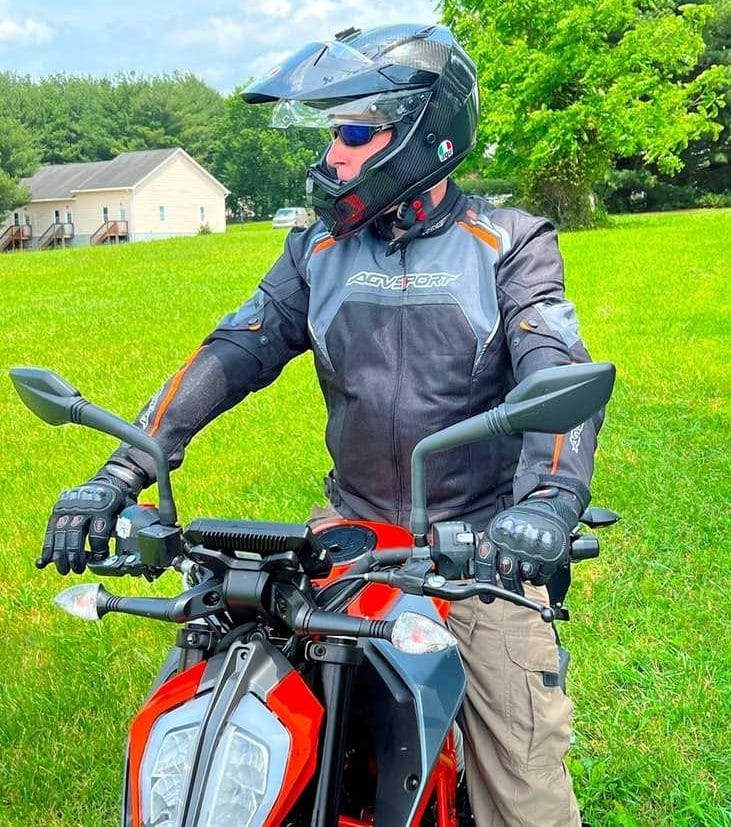 AGV AX9 Helmet with Ear Speaker Pockets for Easy Bluetooth Communication System Installation