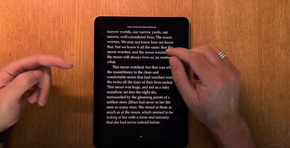 Reading a Motorcycle eBook