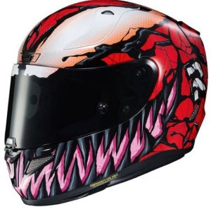 Top 7 Best Helmets for Naked Motorcycles HJC RPHA 11 Pro Carnage Helmet (MD and LG)