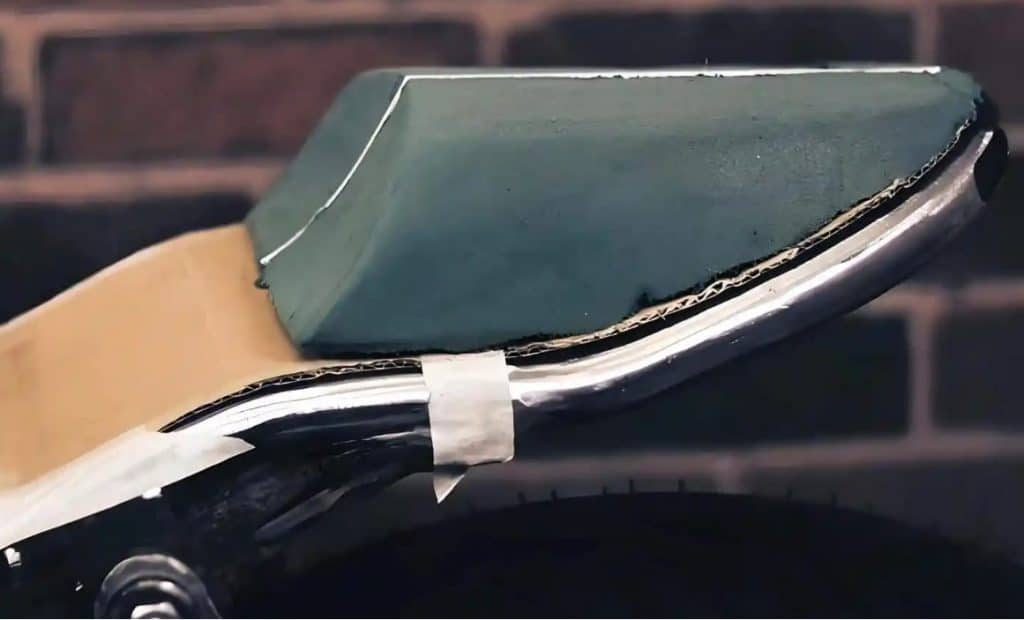 A DIY fiberglass motorcycle seat cowl