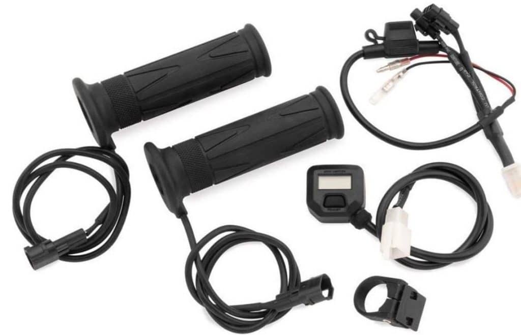 BikeMaster Heated Grips with LCD Voltage Display