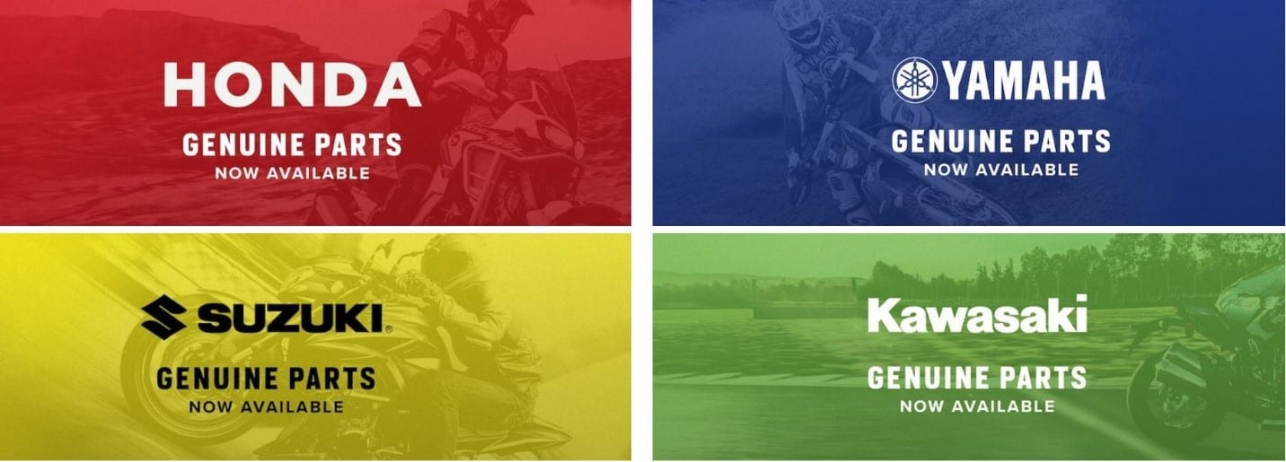 Honda, Yamaha, Suzuki and Kawasaki OEM Motorcycle Parts