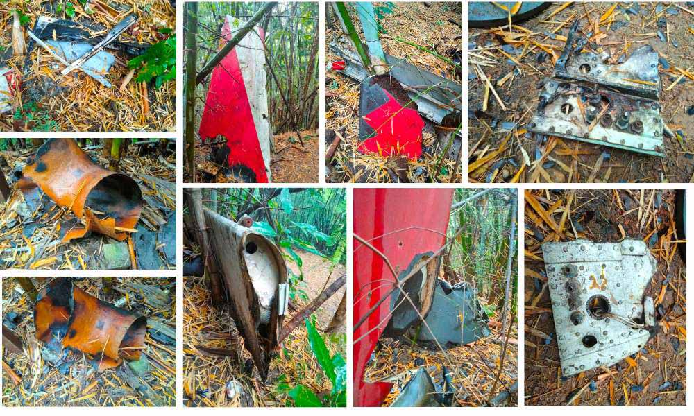 Lauda Air Flight 4 Crash Debris Field