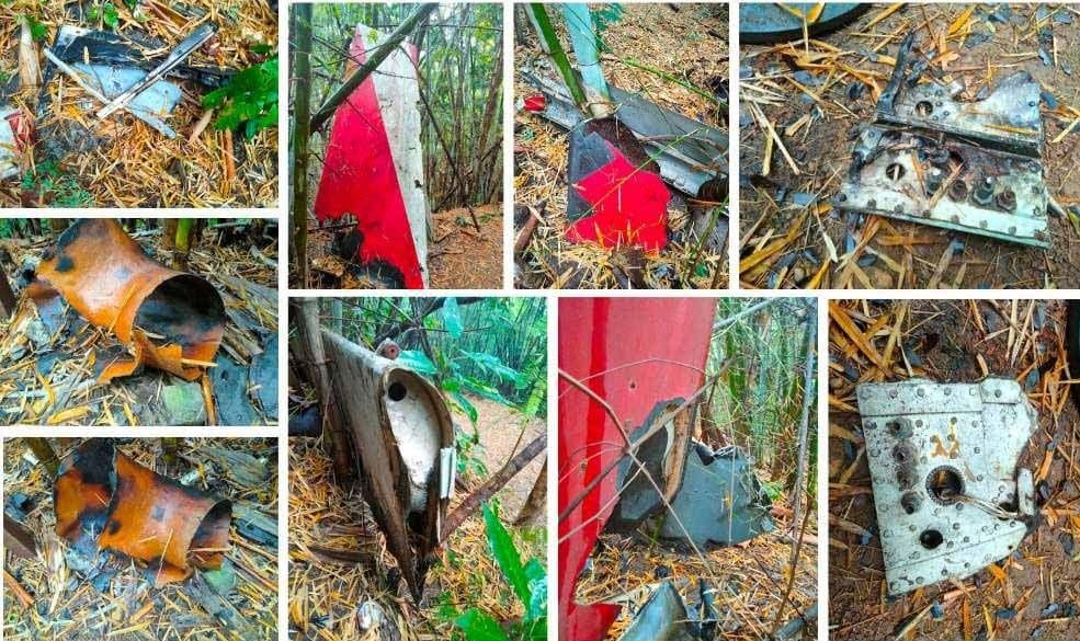 Debris Field from the Lauda Air Flight 004 Tragic Crash