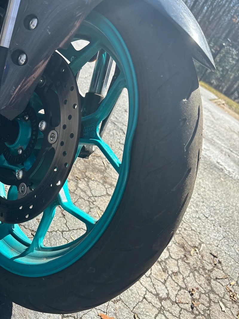 Yamaha MT-07 Front Wheel Rim Bent