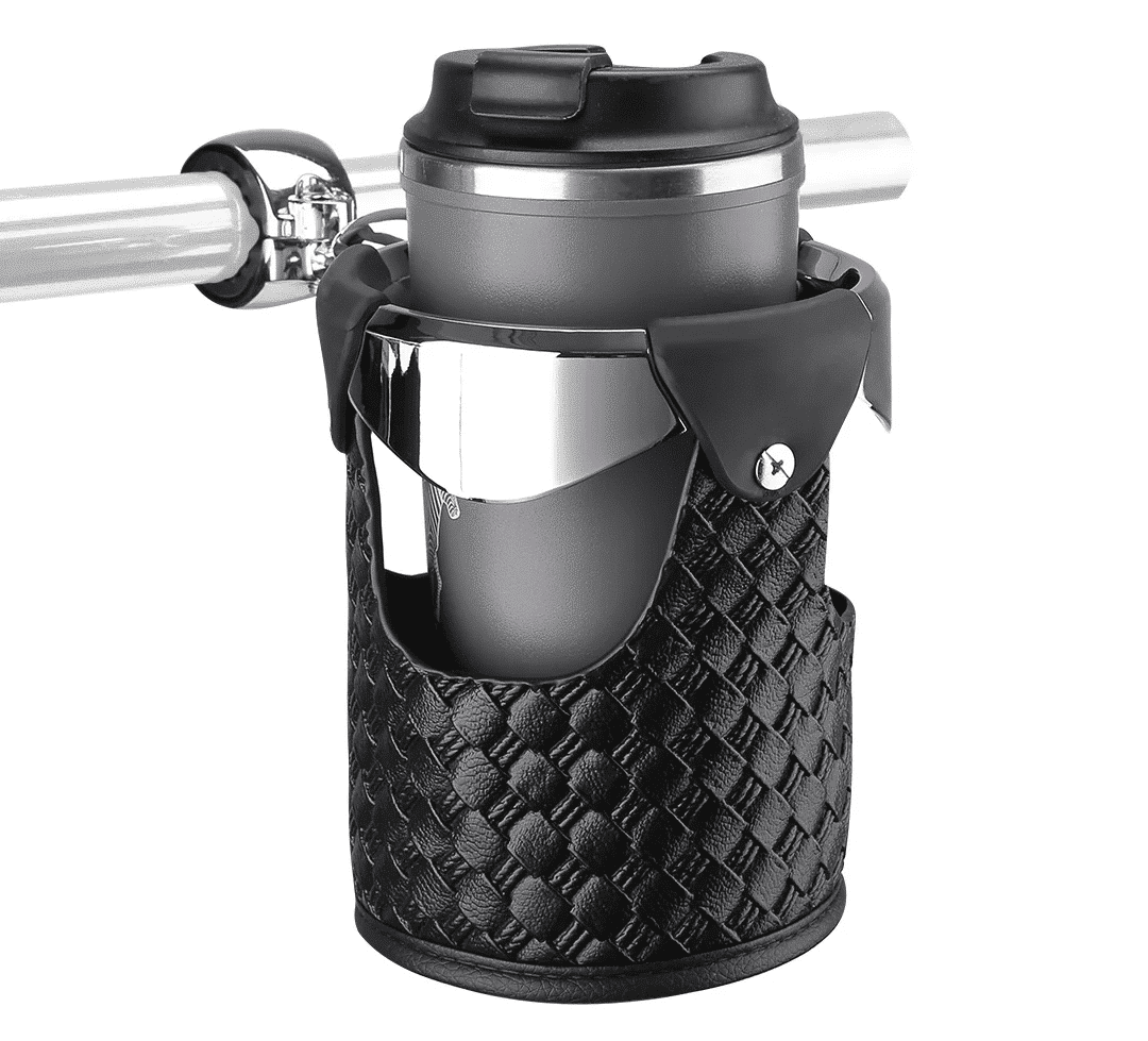 Motorcycle Handlebar Leather Cup Holders for Harley