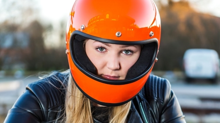 Orange Motorcycle Helmets