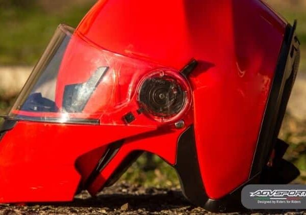 Red Motorcycle Helmets