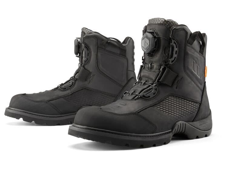 best short motorcycle boots - Icon Stormhawk WP Boots