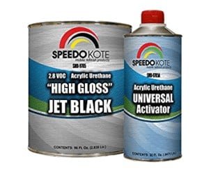 Speedokote High Gloss Jet Black 2K Acrylic Urethane