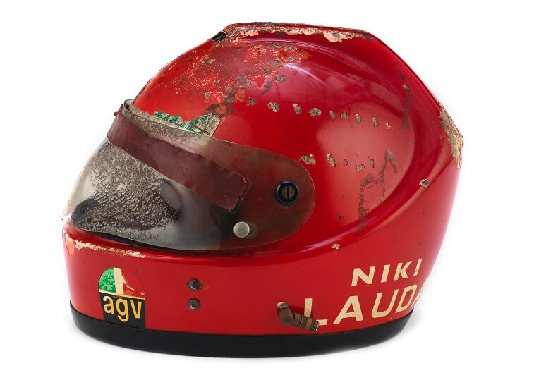 AGV X1 F1 Helmet 1976 German Grand Prix Crash Niki Lauda (8)
