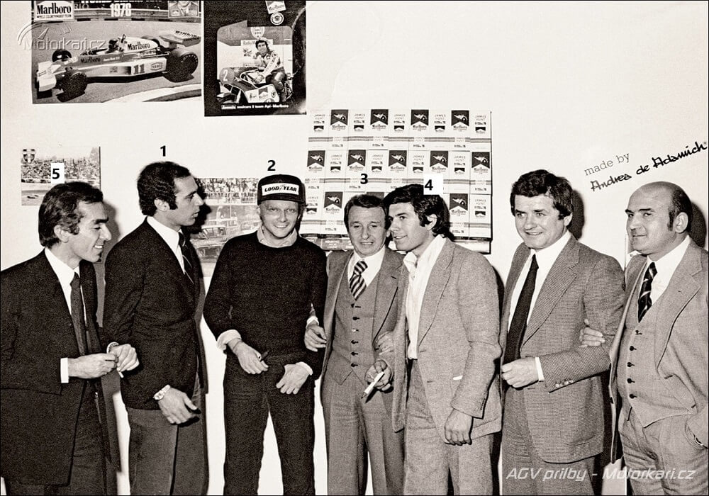 Gino Amisano- Niki Lauda -AGV Helmet