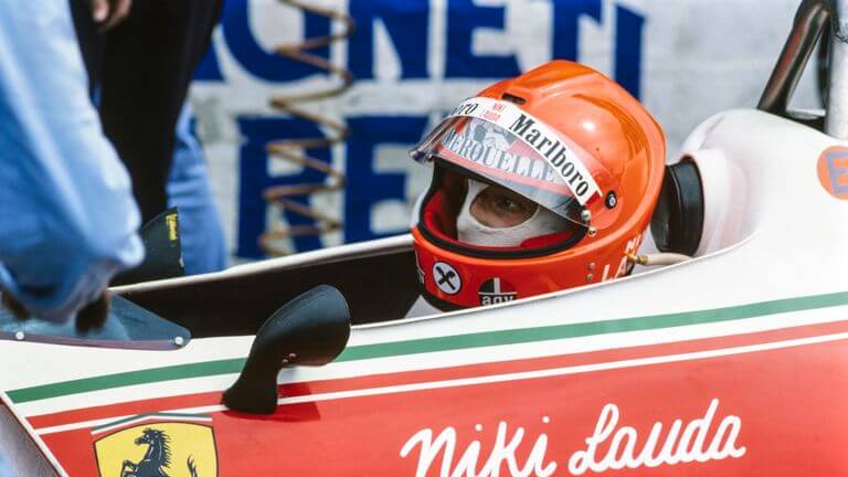 Niki Lauda in his Ferrari 1976 F1 World Championship
