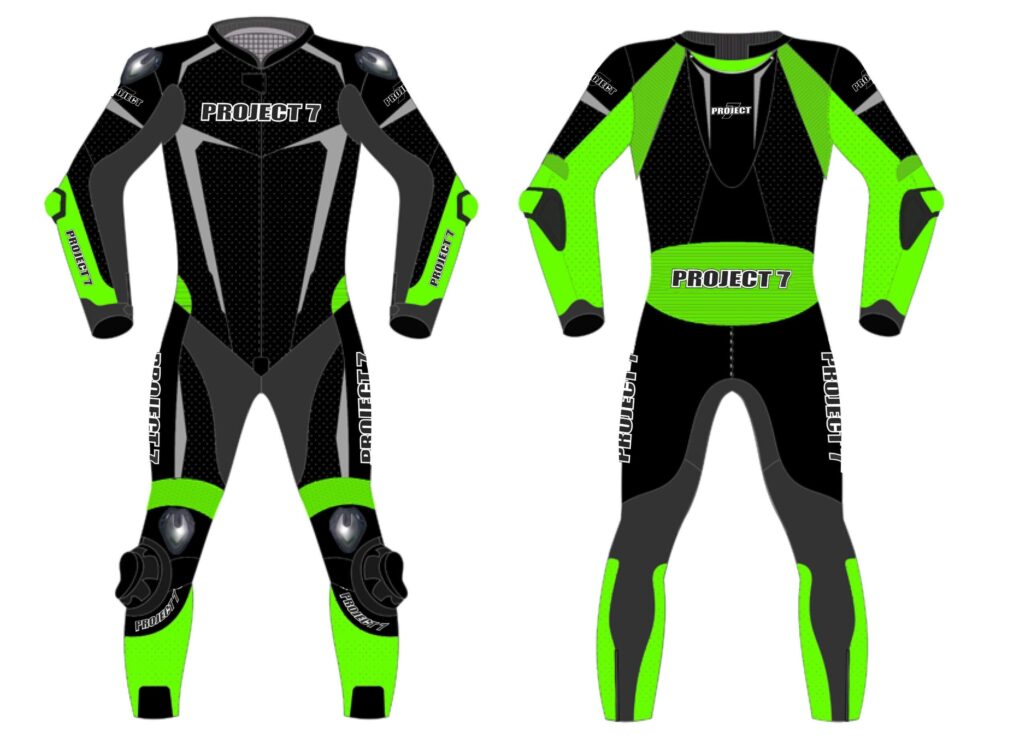Custom Suit - Black-KAWASAKI Green - PROJECT 7