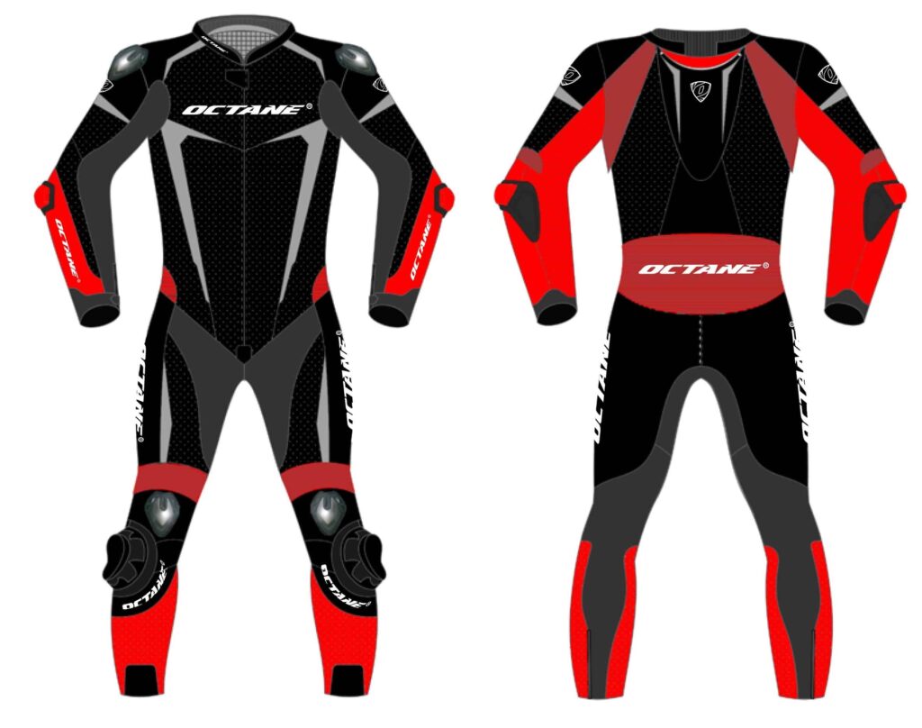 Custom suit Black Red - OCTANE