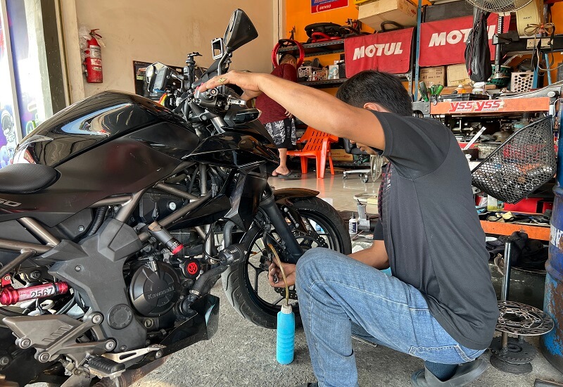 Understanding the Dangers of Riding and Driving in Thailand routine servicing